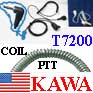 5x T6200COILECON Econ Coil PTT Ear Mic for Motorola T6200