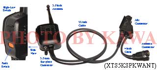 1X XTS5KSPKWANT Speaker Mic w Antenna for Motorola HT1000 MTS2000 XTS