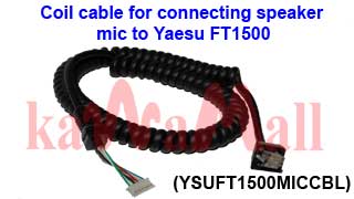 1X YSUFT1500MICCBL Mic Cable For YAESU MH-48A6J MH-42B6J FT-8900R FT-8800R