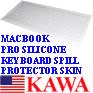 5x KEYBMACBKPROTRANSLCNT Keyboard Silicone Skin Cover 15 17 MacBook PRO Clear