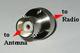 1X MFADP2NMG6 Antenna Adapter for Motorola GP68
