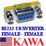 20x PCRS232DB9FF RS232 DB9 Female to Female Gender Changer Adapter F-F