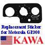 20x MOTGP3CHNFILM Replacement Sticker decal stencil for GTX800 GP300 NEW