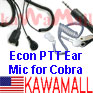 5x CBRECONEARMC Coil Tube One Pin Ear mic GA-EBM2 for Cobra ECON