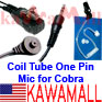 5X CBROPNSVM Coil Tube Ear mic GA-EBM2 4Cobra PR3100 PR3175 PR4000 Radios