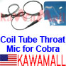 20X CBTR1PNA Cobra Radio 1 pin Coil Tube Throat Mic