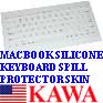 5x KEYBMACBKWHTE Keyboard Silicone Skin Cover 13 13.3 MacBook White