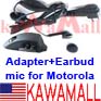1X GP3EJSPQ Earbud  (with Adapter) for Motorola HT750, HT1250 and HT1550 radios series