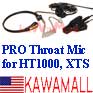 1X HTCTDRCTRVX Throat Mic for Motorola HT1000 with built in adapter