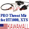 50X HTCTDRCTRVX Throat Mic for Motorola HT1000 with built in adapter