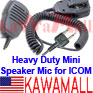 1X ICHNMNSPY Heavy Duty Mini Speaker Mic for Icom Y