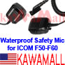 1X ICMSPKF6IP67 Public Safety Waterproof Speaker Mic for ICOM HM138 IC-F50 IC-F60