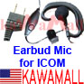 1X ICOMEJY Ear Mic Earbud Y-plug for Cobra Microtalk Radio