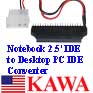 1x IDE25IDE35AD Connect 2.5 in IDE Notebook Laptop HD to Desktop PC New