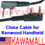 20X KENWDCLCB Cloning Cable for Kenwood TK TH Radio