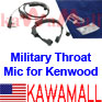 5x KWJYXLDG Military Throat Mic For Kenwood Tk3107 Size XL