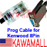 20X KWOOD8RS2 Kenwood prog cable RS232 for TKR-850