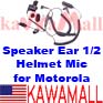 1X MEBMIHMTEL Half Helmet Headset Mic for Motorola GP300 HT1250 XTN series