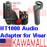 1X MHAKADA dust cap and aftermarket mic adapter for Motorola HT1000