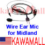 1X MIDLDHSWIRE Wire Headset Ear Mic for Midland LXT GXT GMRS FRS Radio