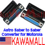 5x MOTASTOACVTR Astro Saber to Saber Prog Cable Converter for Motorola