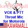 1X MTGVOX VOX SURVEILLANCE Throat Mic for Motorola XTN series radio as such XU1100, XU2100, XU2600, XV1100, XV2100, XV2600