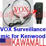 20X SVKWTVOX VOX Throat Mic for Kenwood TK TH Two-way Radios Radio