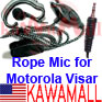 1X VISARPEM Rope Ear Mic for Motorola Visar HT1000 Radio