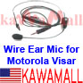 1X VISARTDEJPT Wire Ear Mic Heavy Duty Large PTT for Motorola HT1000
