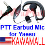 1X YAESUEJ Earbud Ear Mic for Yaesu Radios