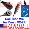 1X YSCVXCEMC Ear Earphone mic w/Transparent Tube for Yaesu VX-7R