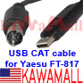 5X YSU817USB8PIN NEW USB CAT cable for Yaesu FT-857 FT-817 CT-62 FT-897